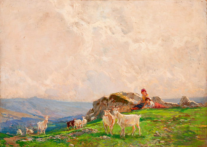 shepherdesses on mount